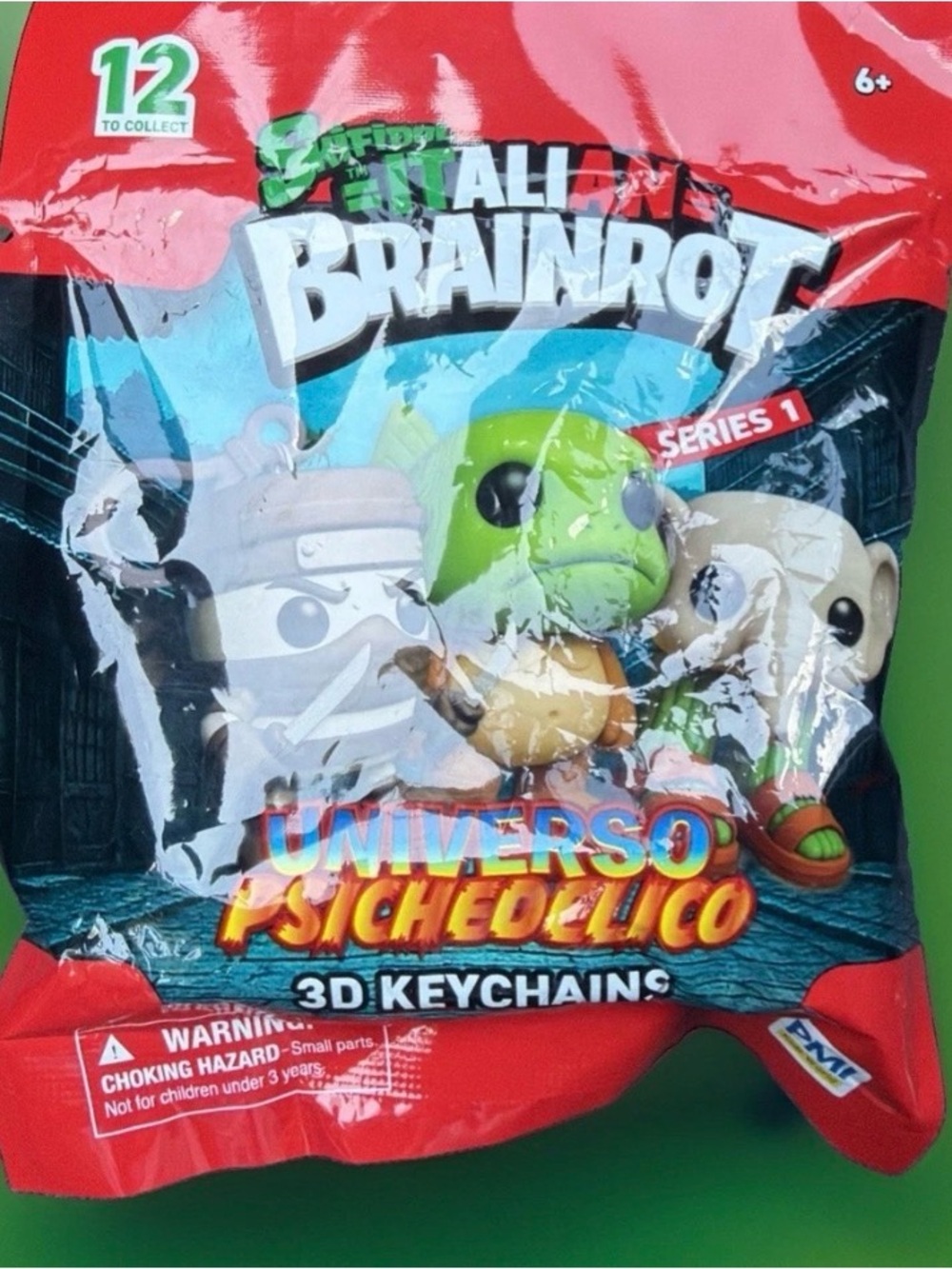 Universo Pschedelico 3D Keychain - Green